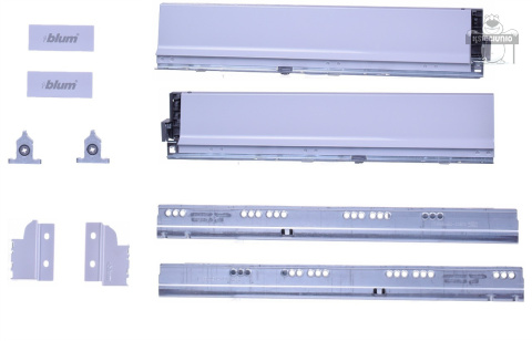 Blum szuflada TBX ANTARO szara niska 65kg L-450