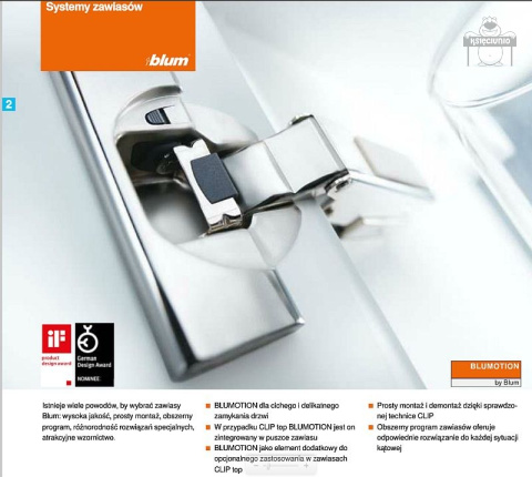 BLUM zawias clip top 110 st. blumotion 71B3550