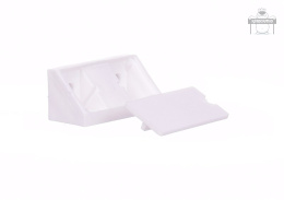 Złącze meblowe kątownik komandorek biały 10szt