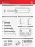 METALBOX metalowe boki do szuflady SZARY 500/86