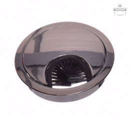 Przepust kabla fi80 metalowy kolor chrom