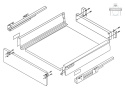 STRONG BOX szuflada z hamulcem niska L-300 szara