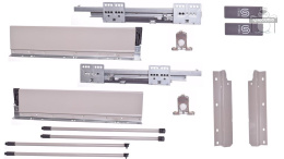 STRONG BOX szuflada z hamulcem wysoka L-400 szara