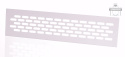 Kratka wentylacyjna aluminiowa 60x245 I - biała