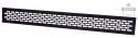 Kratka wentylacyjna aluminiowa 60x480 - czarny mat