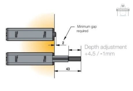 TITUS PUSH TO OPEN bezuchwytowe otwieranie