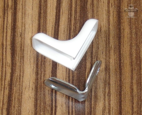 Złącze meblowe kątownik + osłonka popiel (10szt)