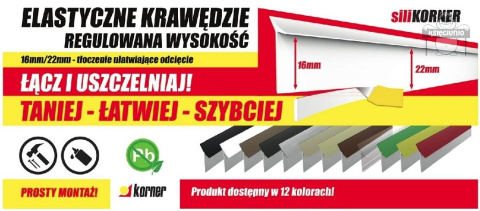 SILIKORNER uszczelka wodoodporna TRANSPARENTNA