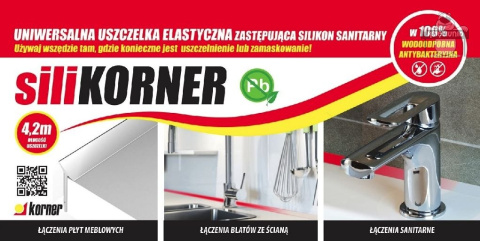 SILIKORNER uszczelka wodoodporna TRANSPARENTNA