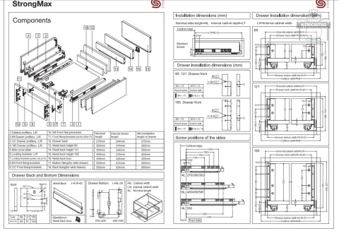 STRONG strongmax mocowanie frontu wysokie antracyt