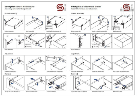 STRONG strongmax mocowanie frontu wysokie antracyt