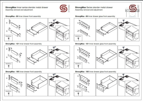 STRONG strongmax mocowanie frontu wysokie antracyt